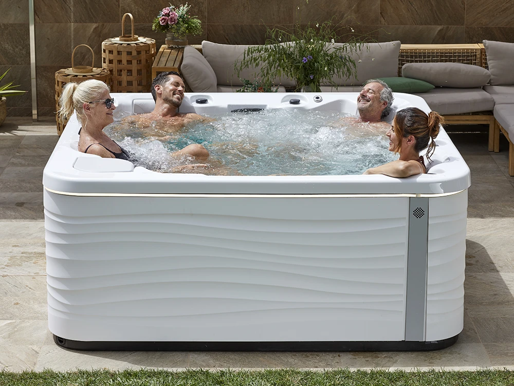 fyrkantigt spa
